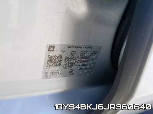 1GYS4BKJ6JR360640 фото 2