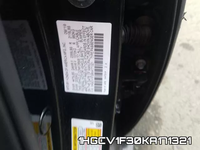 1HGCV1F30KA171321 фото 2