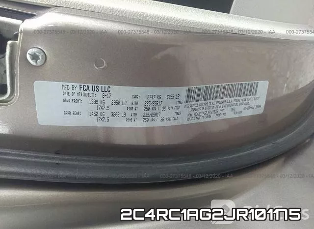 2C4RC1AG2JR101175 фото 10