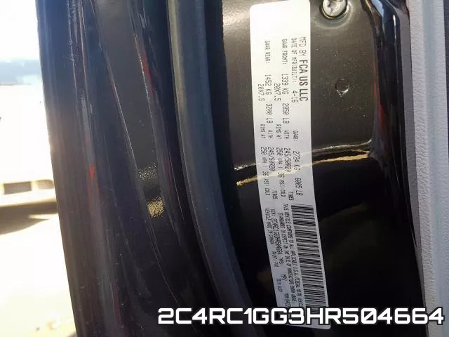 2C4RC1GG3HR504664 фото 2