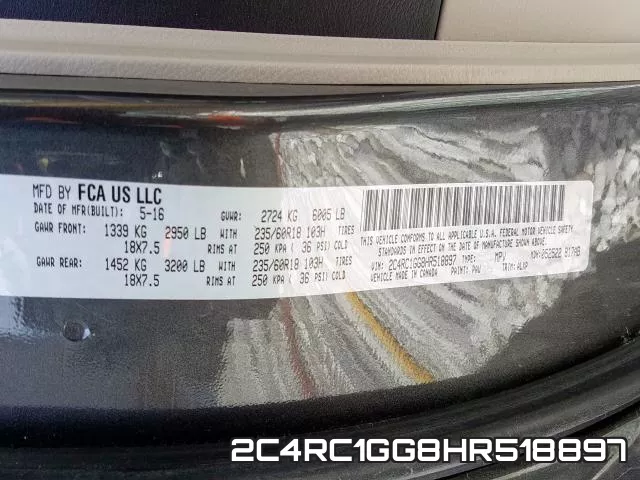 2C4RC1GG8HR518897 фото 2