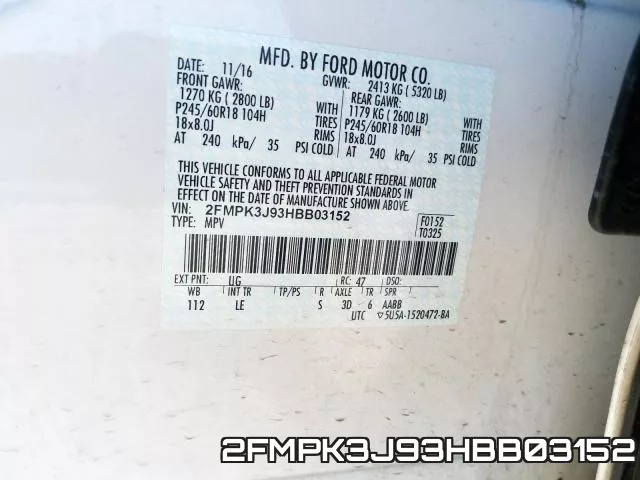 2FMPK3J93HBB03152 фото 2