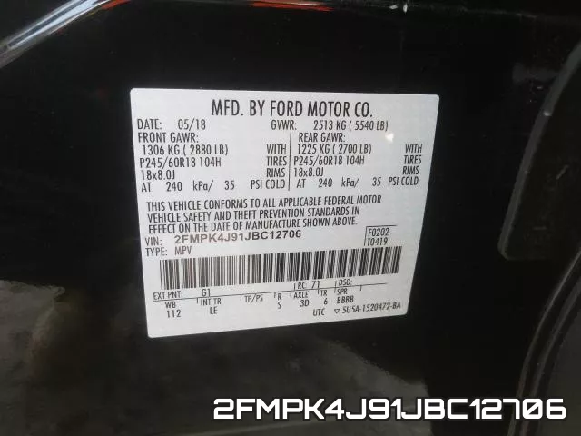 2FMPK4J91JBC12706 фото 2