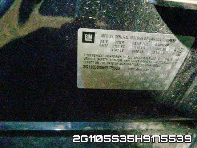 2G1105S35H9175539 фото 2
