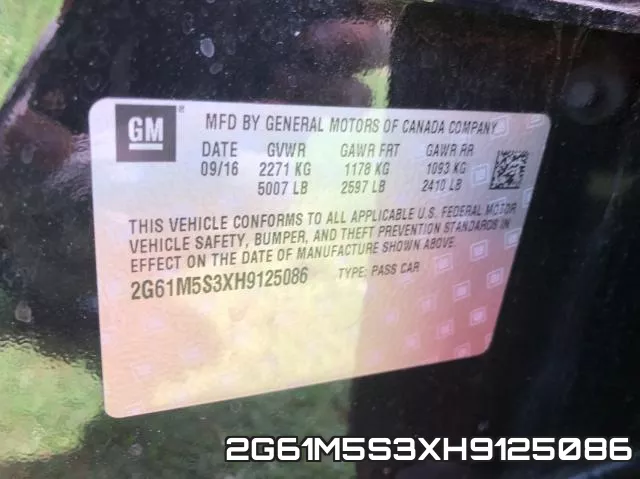 2G61M5S3XH9125086 фото 2