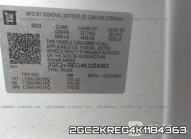 2GC2KREG4K1184363 фото 10