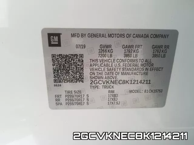 2GCVKNEC8K1214211 фото 2