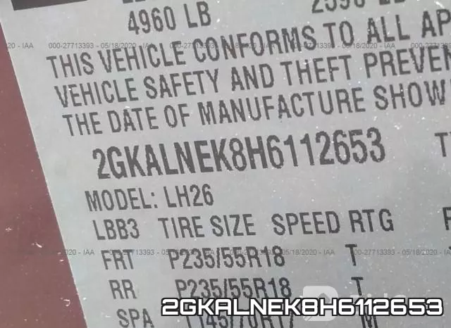 2GKALNEK8H6112653 фото 10