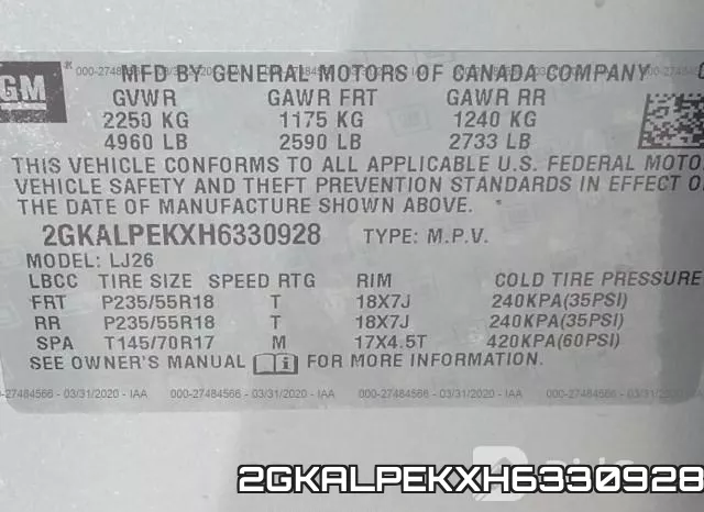 2GKALPEKXH6330928 фото 10