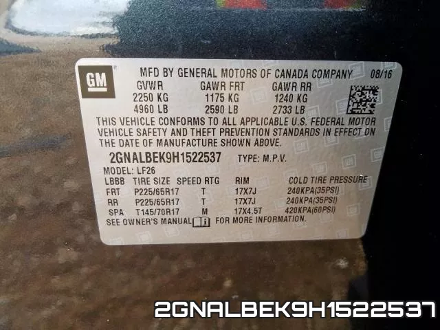 2GNALBEK9H1522537 фото 2