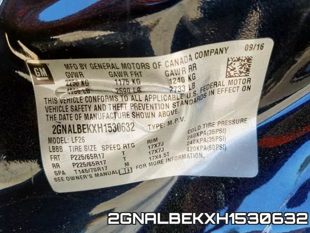 2GNALBEKXH1530632 фото 2