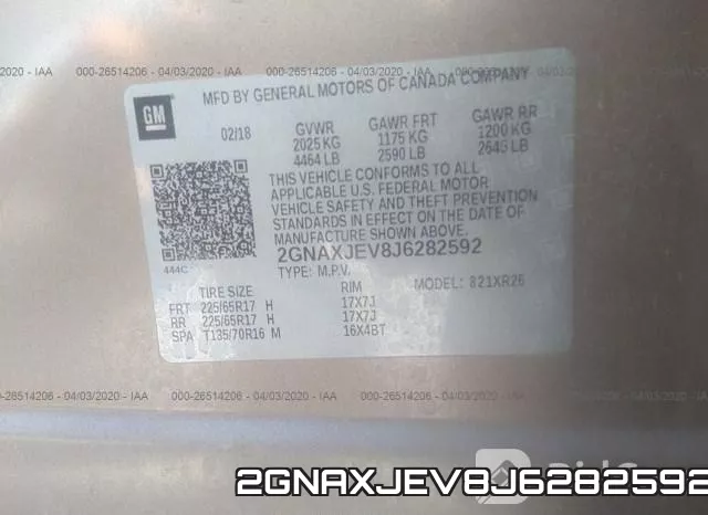2GNAXJEV8J6282592 фото 10
