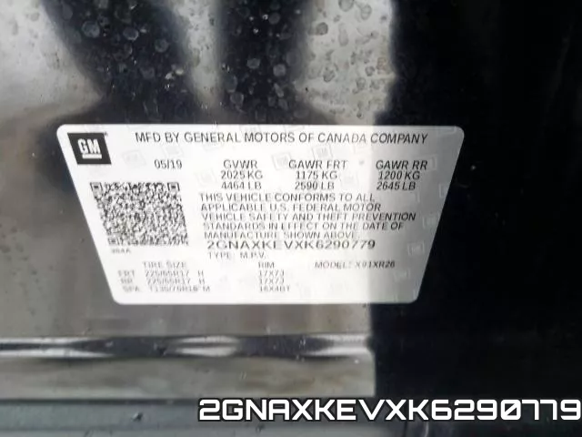 2GNAXKEVXK6290779 фото 2