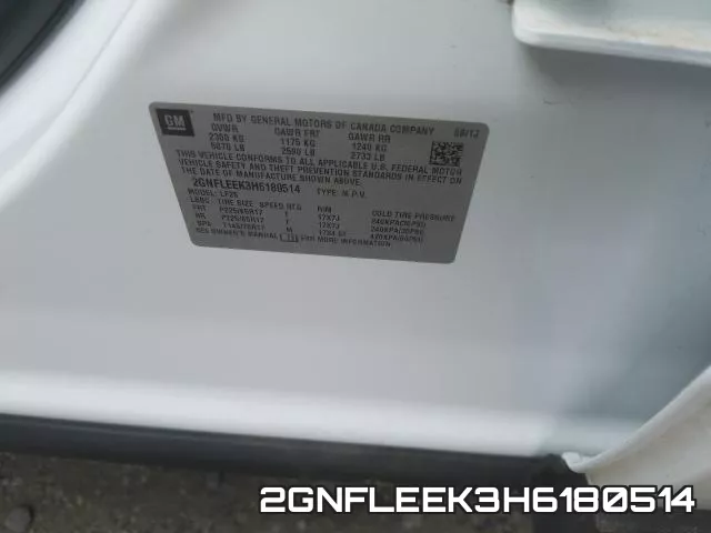 2GNFLEEK3H6180514 фото 2