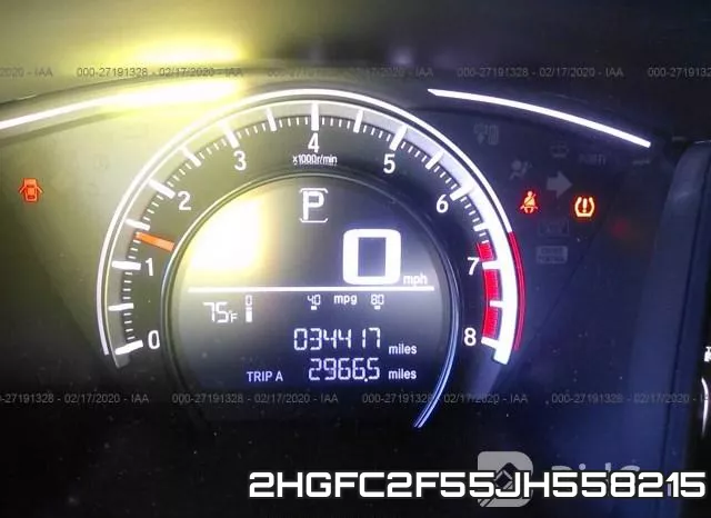 2HGFC2F55JH558215 фото 8
