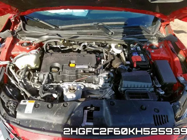 2HGFC2F60KH525939 фото 8
