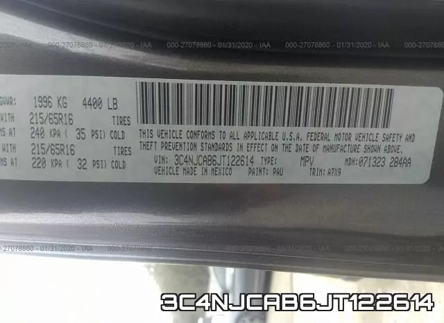 3C4NJCAB6JT122614 фото 10
