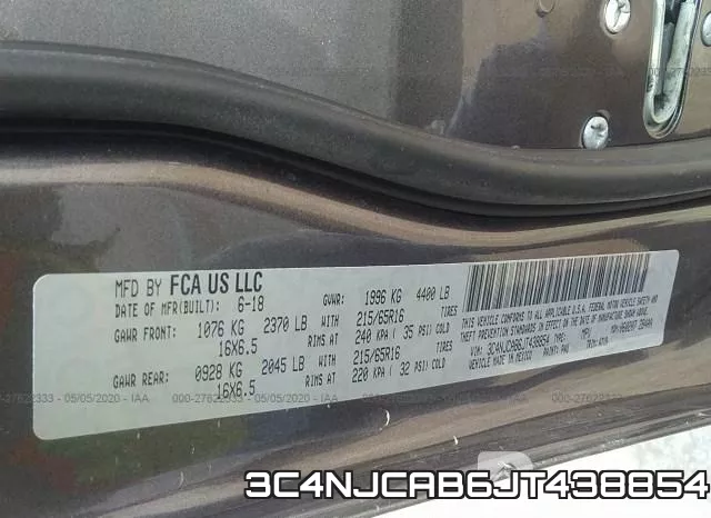 3C4NJCAB6JT438854 фото 10