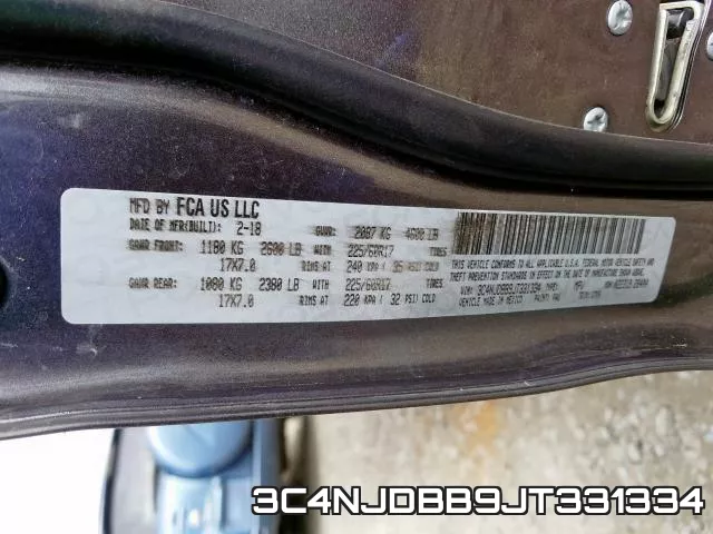 3C4NJDBB9JT331334 фото 2