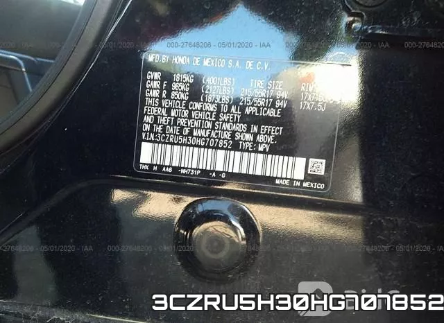 3CZRU5H30HG707852 фото 10