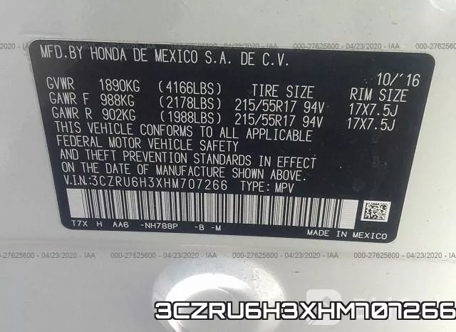 3CZRU6H3XHM707266 фото 10