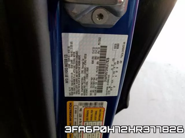 3FA6P0H72HR377826 фото 2