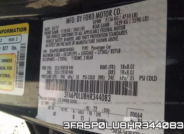 3FA6P0LU8HR344083 фото 10