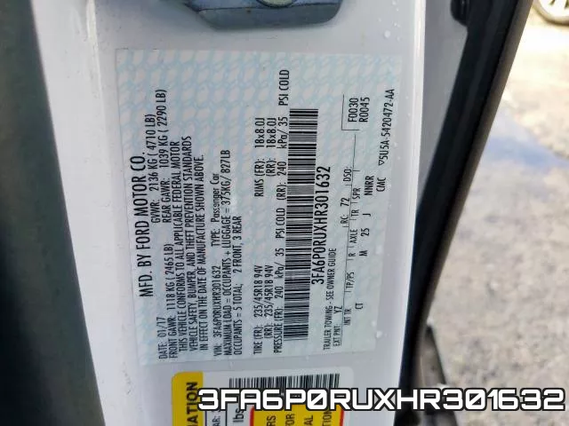 3FA6P0RUXHR301632 фото 2