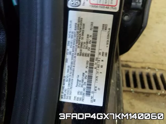 3FADP4GX7KM140060 фото 2