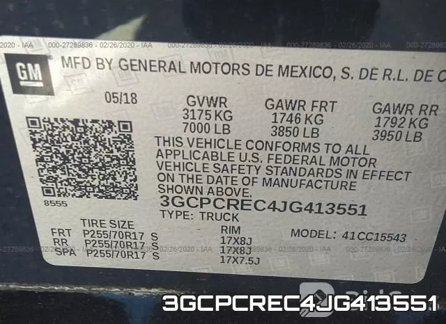3GCPCREC4JG413551 фото 10