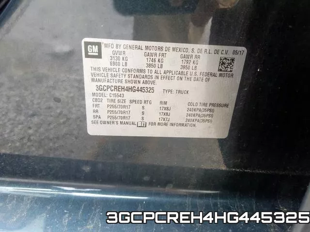 3GCPCREH4HG445325 фото 2