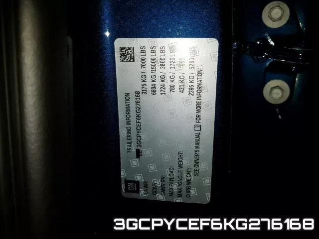 3GCPYCEF6KG276168 фото 2