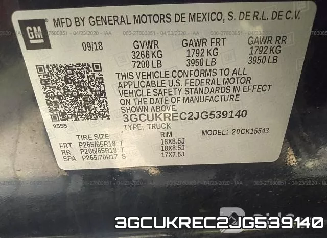3GCUKREC2JG539140 фото 10