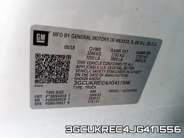 3GCUKREC4JG417556 фото 2