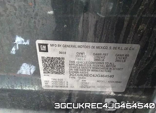 3GCUKREC4JG464540 фото 10