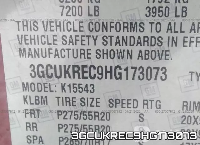3GCUKREC9HG173073 фото 10