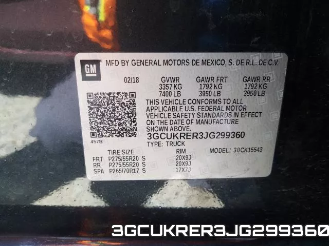 3GCUKRER3JG299360 фото 2