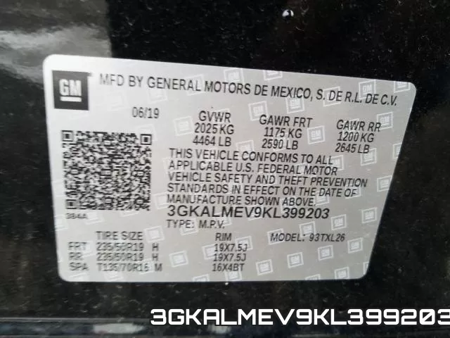 3GKALMEV9KL399203 фото 2
