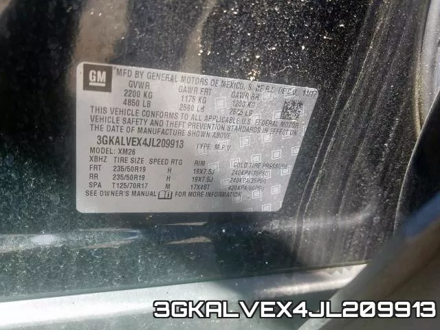 3GKALVEX4JL209913 фото 2