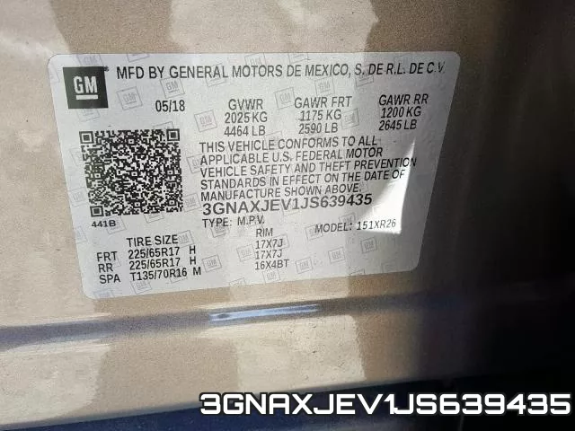 3GNAXJEV1JS639435 фото 2