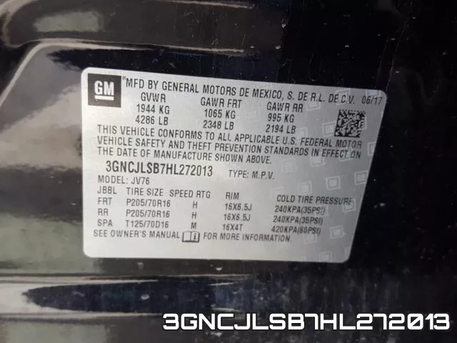 3GNCJLSB7HL272013 фото 2