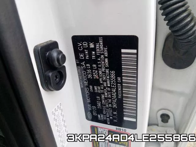 3KPA24AD4LE255866 фото 2