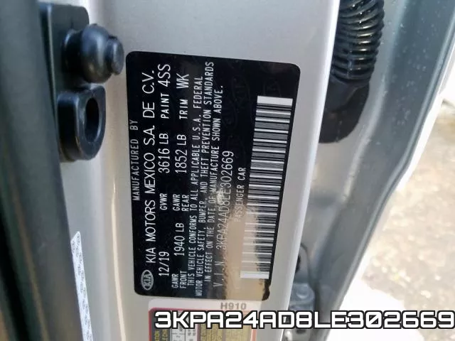 3KPA24AD8LE302669 фото 2