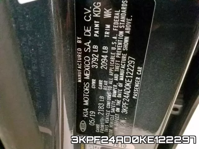 3KPF24AD0KE122297 фото 2