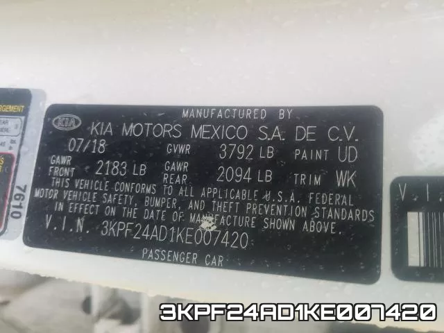 3KPF24AD1KE007420 фото 2