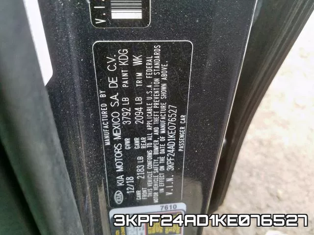 3KPF24AD1KE076527 фото 2