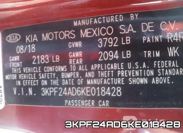 3KPF24AD6KE018428 фото 10