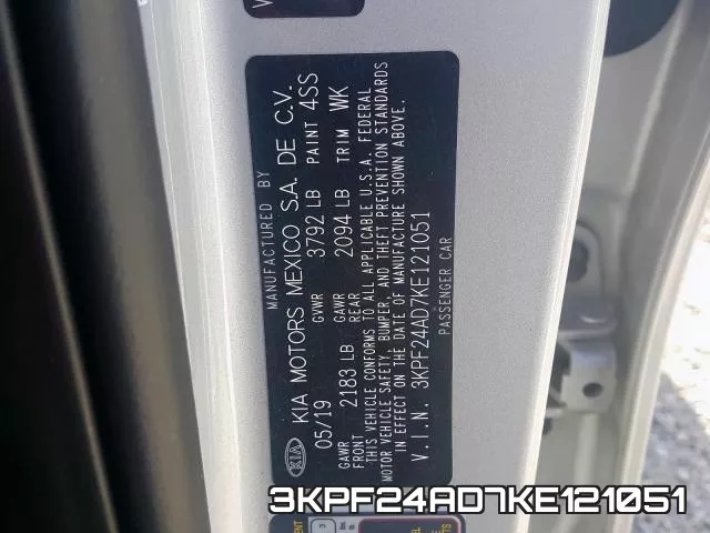3KPF24AD7KE121051 фото 2