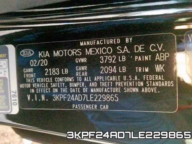 3KPF24AD7LE229865 фото 2