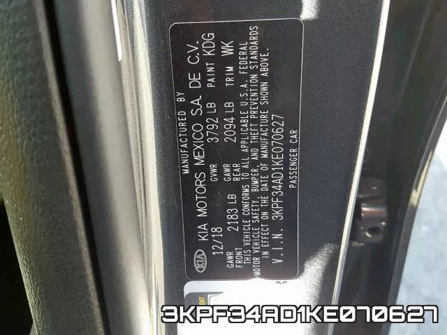 3KPF34AD1KE070627 фото 2
